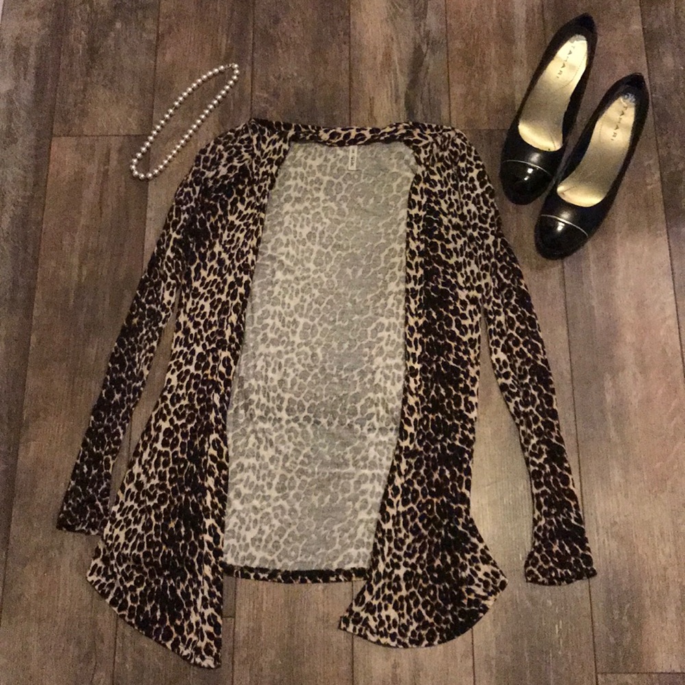 I Love S&S Inc. Small Leopard Cardigan